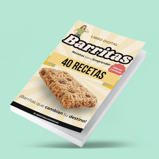 ¡Barritas: Recetas para Emprender (40 Recetas) 👩‍🍳 + 7 Bonus!